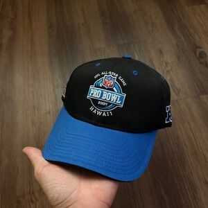 NFL Pro Bowl All-Star Game 2007 Hawaii Reebok Hat Cap‎ Black Blue
